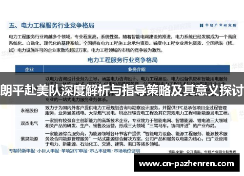 朗平赴美队深度解析与指导策略及其意义探讨